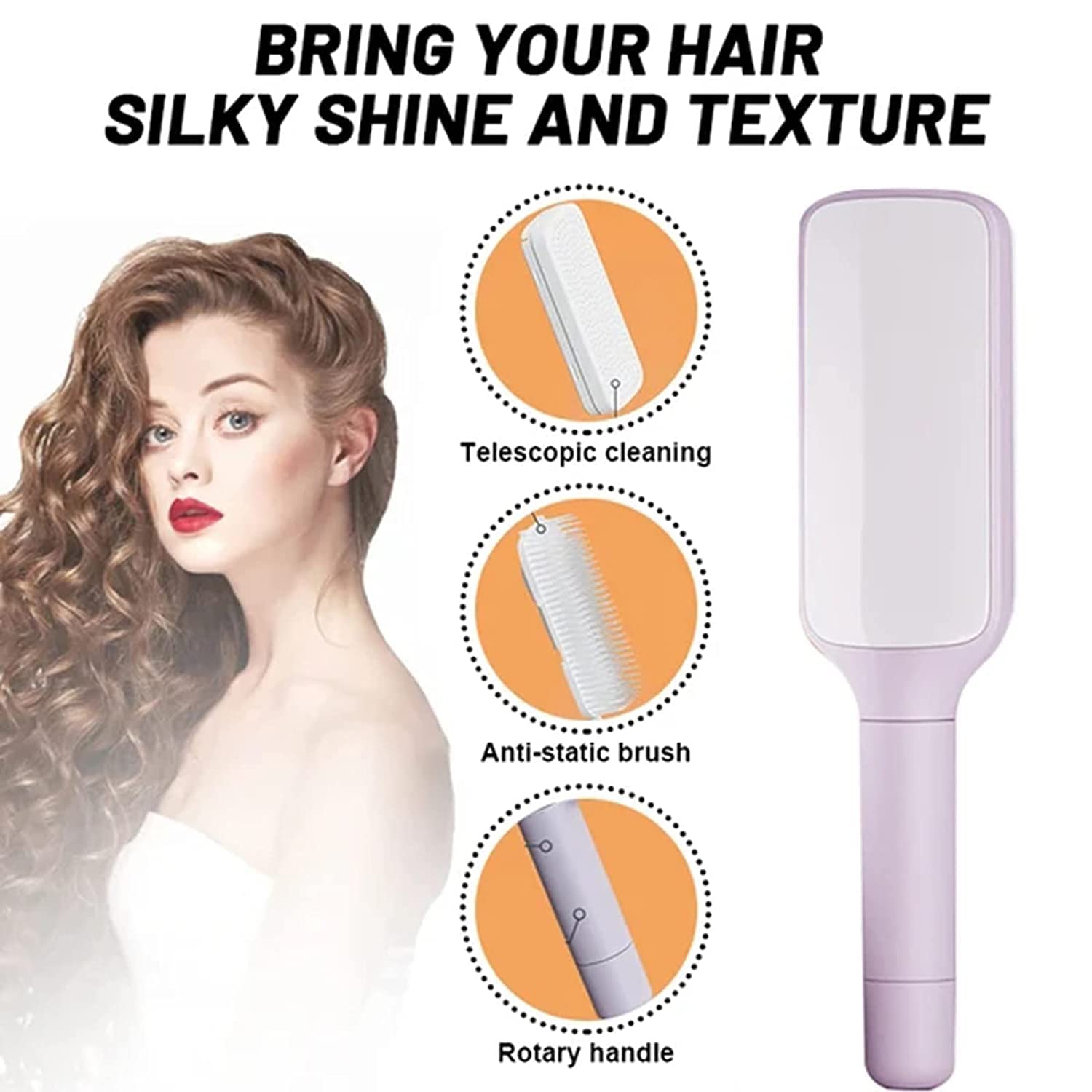 Self Cleaning Hairbrush