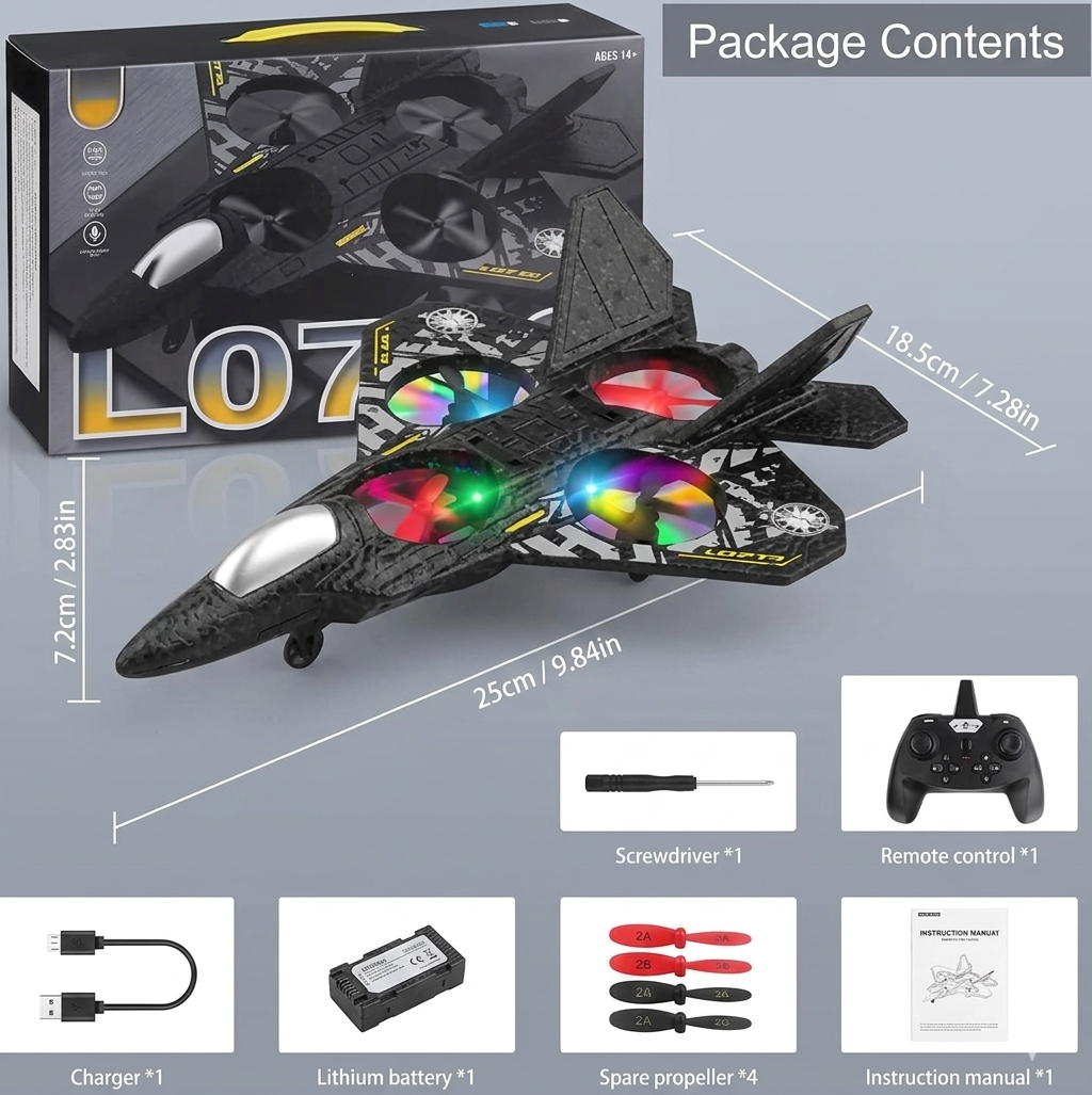 AeonWing Fighter RC Jet – Crash-Proof EPP Foam RC Plane
