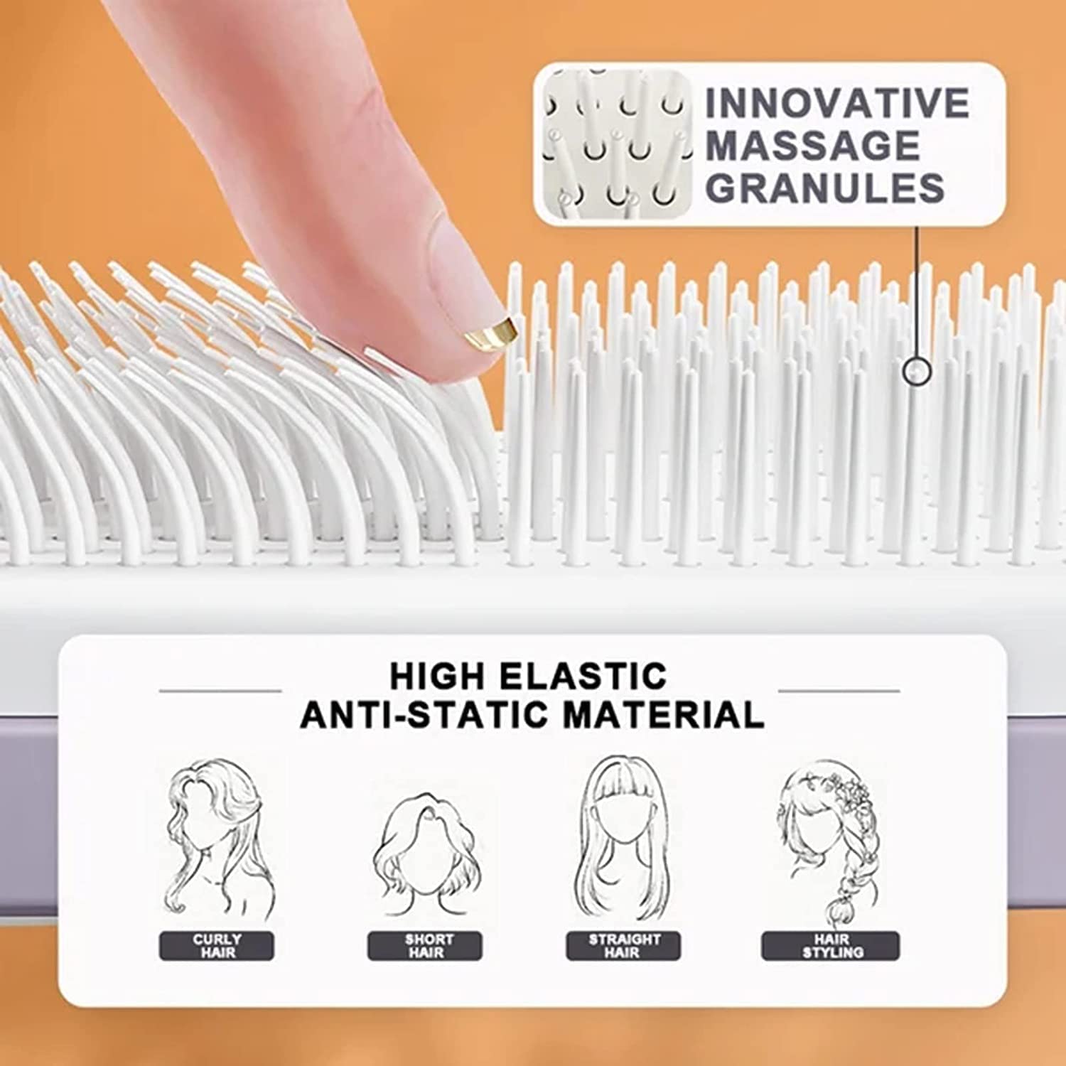 Self Cleaning Hairbrush
